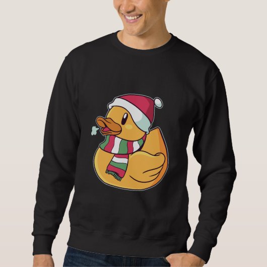Weihnachtsgummiente Sweatshirt (Vorderseite)