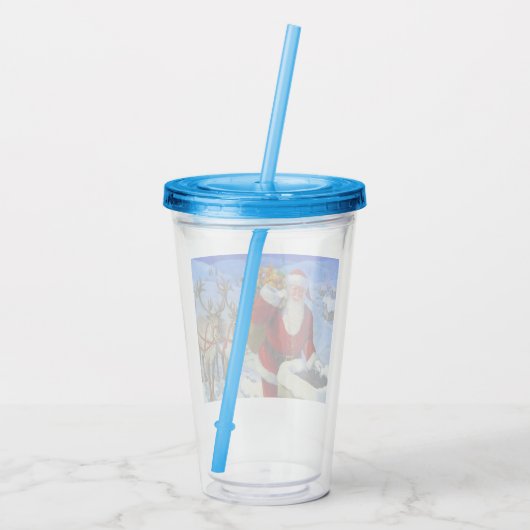 Weihnachtsgurke Acryltrinkbecher (Rückseite)