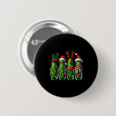 Weihnachtsgurke Feiertagsgurken Gläser Santa hässl Button (Vorne & Hinten)
