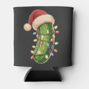 Weihnachtsgurke Gurke In Xmas Licht Gurke Dosenkühler