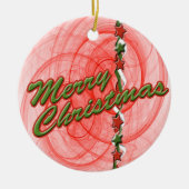 Weihnachtsgürtel Keramik Ornament (Vorne)