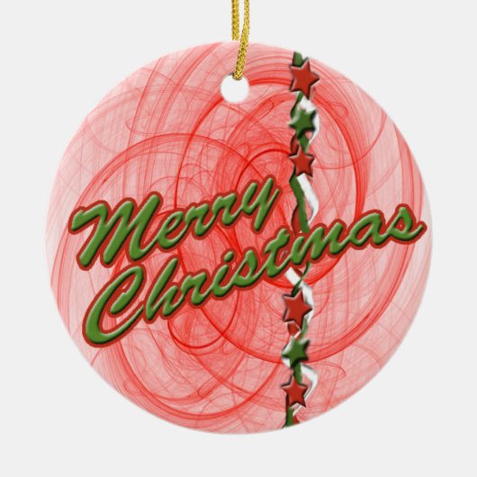 Weihnachtsgürtel Keramik Ornament (Vorne)