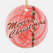 Weihnachtsgürtel Keramik Ornament (Vorne)