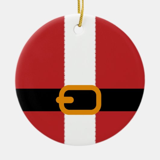 Weihnachtsgürtel Keramikornament (Vorne)