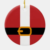Weihnachtsgürtel Keramikornament (Hinten)