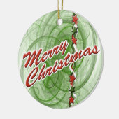 Weihnachtsgürtel Keramikornament (Links)