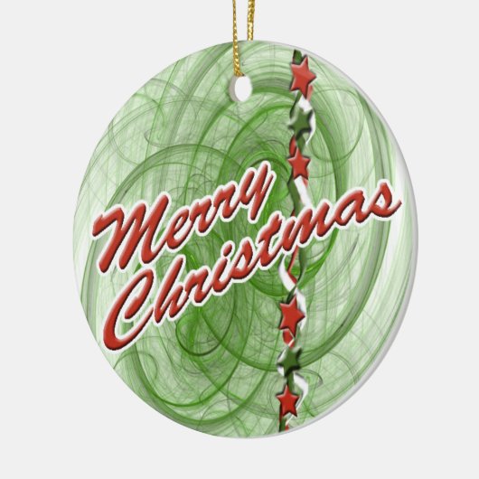 Weihnachtsgürtel Keramikornament (Links)