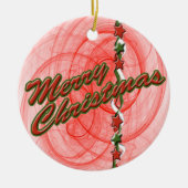 Weihnachtsgürtel Keramikornament (Vorne)