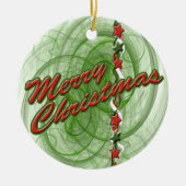 Weihnachtsgürtel Keramikornament (Vorne)