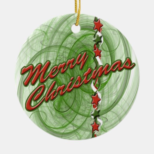 Weihnachtsgürtel Keramikornament (Vorne)