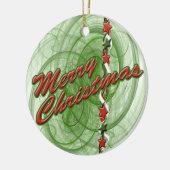 Weihnachtsgürtel Keramikornament (Links)