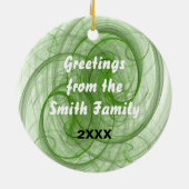 Weihnachtsgürtel Keramikornament (Hinten)