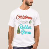Weihnachtsgürtel mit Baumkruben T-Shirt (Vorderseite)