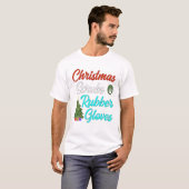 Weihnachtsgürtel mit Baumkruben T-Shirt (Vorne ganz)