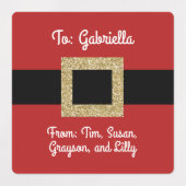 Weihnachtsgürtel Weihnachten Individuell Personali Etiketten (Design 1)
