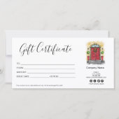 Weihnachtsgutschein (Vorderseite)