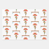 Weihnachtsgymnastik Geschenkpapier Set (Vorderseite 3)