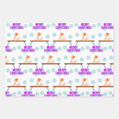 Weihnachtsgymnastik Geschenkpapier Set (Vorderseite 2)