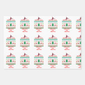 Weihnachtsgymnastik Geschenkpapier Set (Vorderseite)