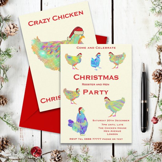 Weihnachtshahn und Hühnerparty