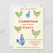 Weihnachtshahn und Hühnerparty (Vorderseite)