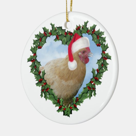 Weihnachtshähnchen * Buff Orpington Keramik Ornament (Links)