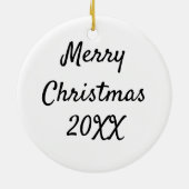 Weihnachtshähnchen * Buff Orpington Keramik Ornament (Hinten)