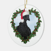 Weihnachtshähnchen * Svart Hona Keramik Ornament (Links)
