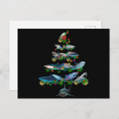 Weihnachtshai Feiertagspostkarte (Vorne/Hinten)