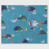 Weihnachtshai Geschenkpapier (Flach)