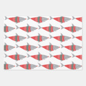 Weihnachtshai Geschenkpapier Set (Vorderseite)