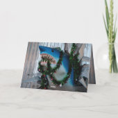 Weihnachtshai-Karte Feiertagskarte (Rückseite)