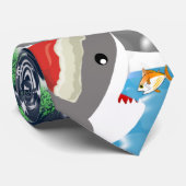 Weihnachtshai-Krawatte Krawatte (Gerollt)