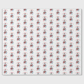 Weihnachtshai - Nicht öffnen Geschenkpapier (Flach)