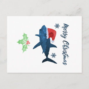 Weihnachtshai Postkarte