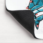 Weihnachtshai Weihnachtsmänner Weihnachtsmänner Ju Mousepad (Ecke)