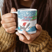 Weihnachtshai Wir fischen Ihnen ein frohes Weihnac