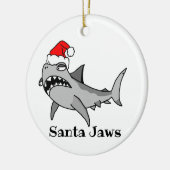 Weihnachtshaifisch Keramik Ornament (Links)