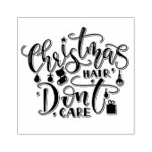 Weihnachtshair Dont Care Gummistempel (Prägung)