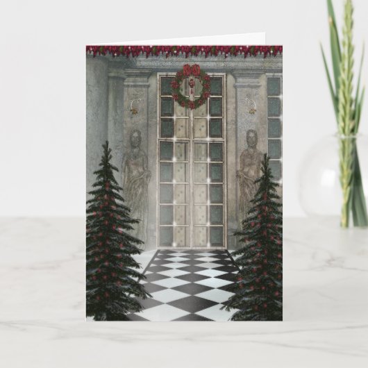 Weihnachtshall-Karte Feiertagskarte (Vorderseite)