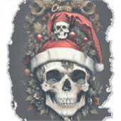 WeihnachtsHalloween Aufkleber (Vorderseite)