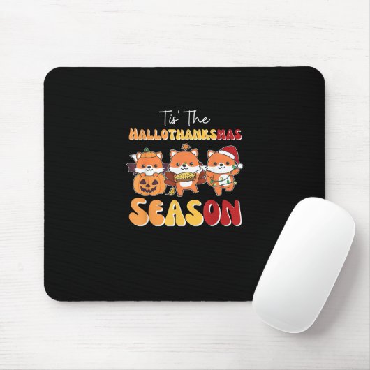 WeihnachtsHalloween Das Hallothanksmas Jahreszeit Mousepad (Mit Mouse)