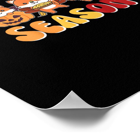 WeihnachtsHalloween Das Hallothanksmas Jahreszeit Poster (Ecke)