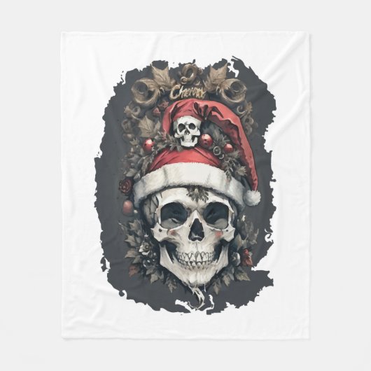 WeihnachtsHalloween Fleecedecke (Vorderseite)