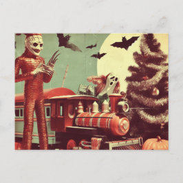 WeihnachtsHalloween-Horror Postkarte