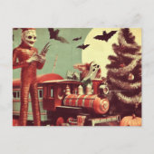 WeihnachtsHalloween-Horror Postkarte (Vorderseite)