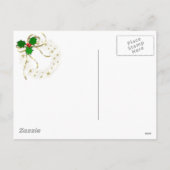 WeihnachtsHamster Feiertagspostkarte (Rückseite)