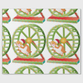 Weihnachtshamster Geschenkpapier (Flach)