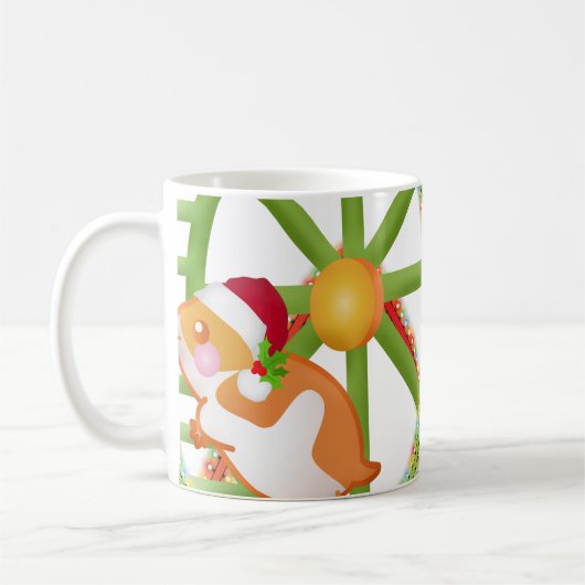 Weihnachtshamster Kaffeetasse (Links)