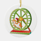 Weihnachtshamster Keramik Ornament (Vorne)